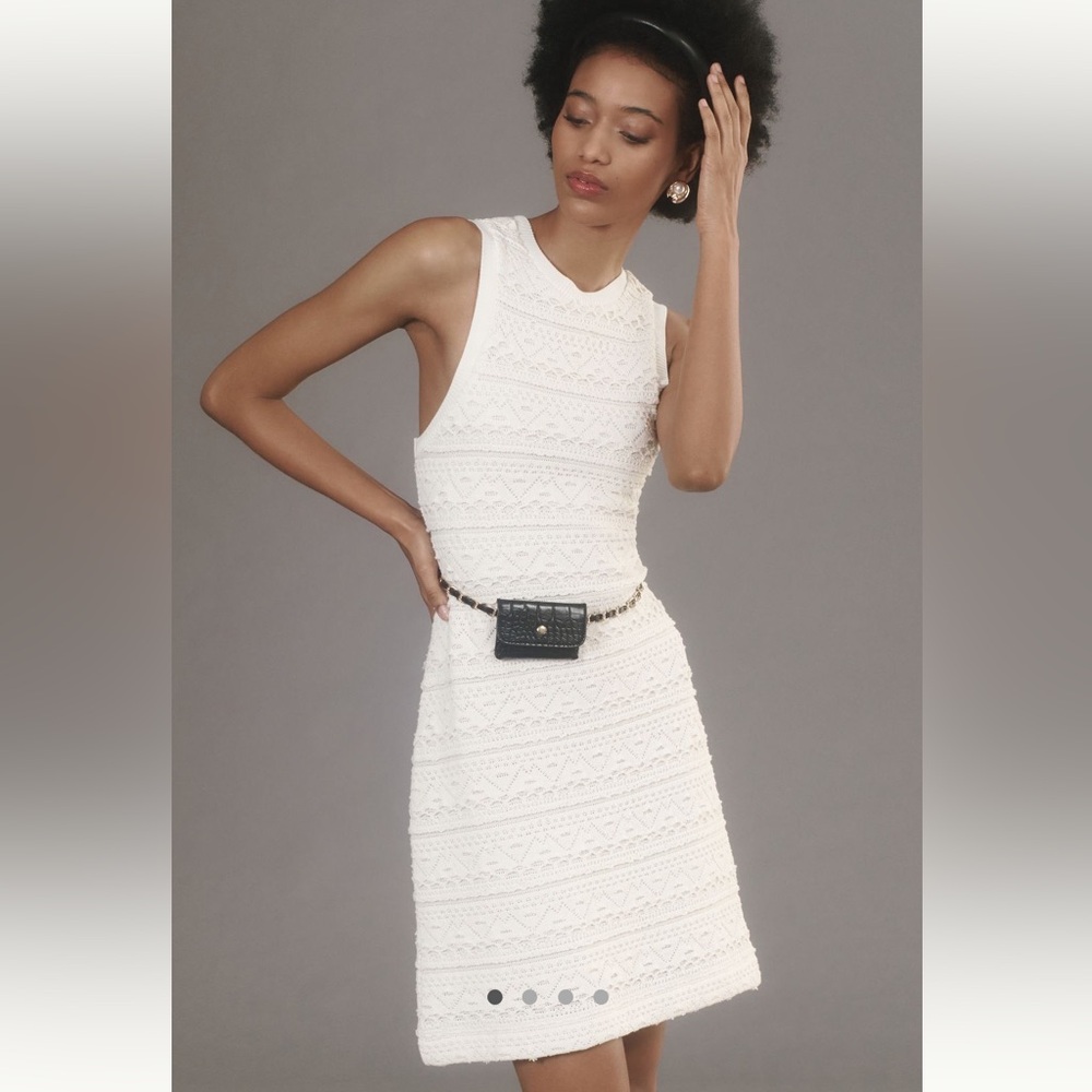 Anthropologie Sleeveless Knit Mini Dress